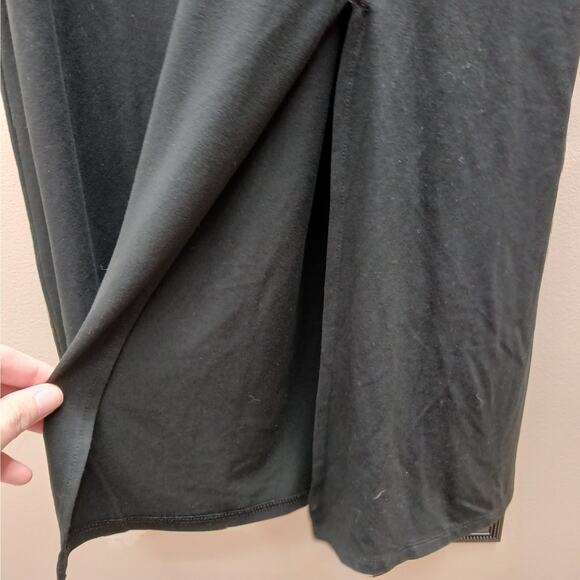 J. jill Wearever Collection Stretch Sleeveless V-Neck Maxi Dress Black SZ Large - Picture 4 of 6